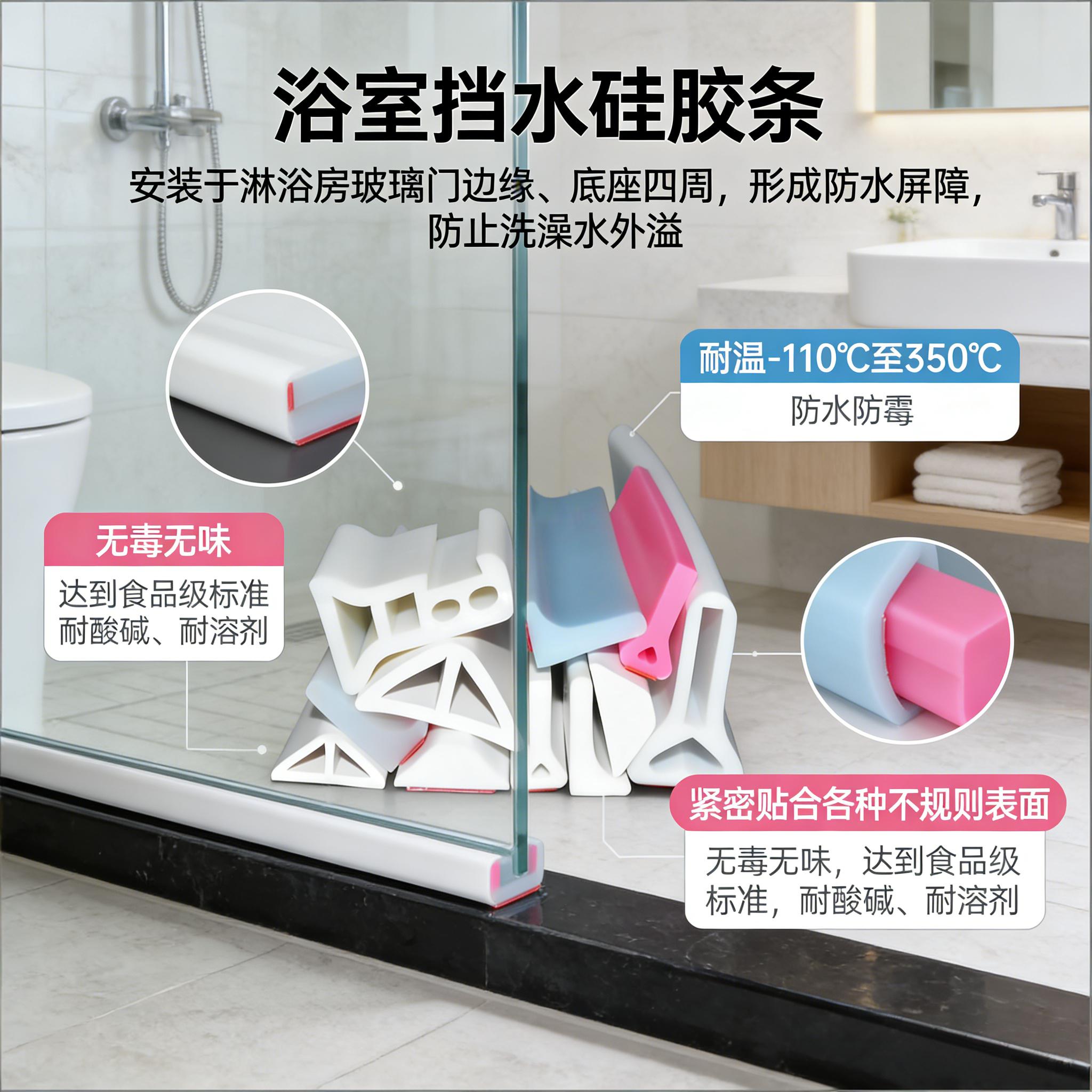 浴室擋水硅膠條